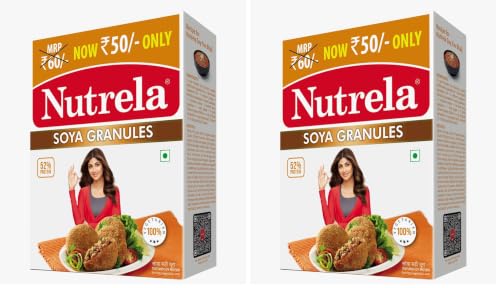 Image of NUTRELA Soya Granules 200 G - Soya, Box (Pack of 2)