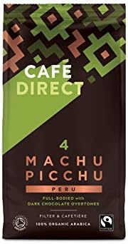 Cafédirect Machu Picchu Organic Fairtrade Ground Arabica Coffee 227g (Pack of 6)