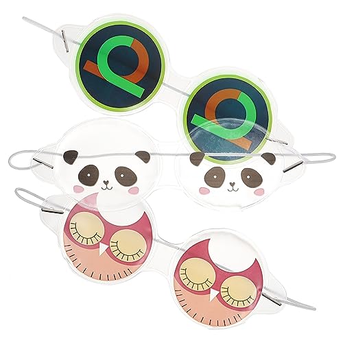 Didiseaon 3 Piezas Máscaras Para Los Ojos De Enfriamiento Máscara De Ojos Refrescante De Verano Máscara De Ojo De Gel Lindas Máscaras Para Los Ojos De Polivinilo