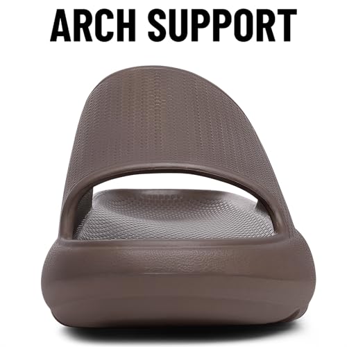 Image of Comwarm Cloud Slide Sandals for Women Men Ultra Comfort Recovery Pillow Slippers Soft Summer Beach Shoes with Low Arch Support