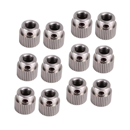 Alipis Extruder Gear Wheel and Good Bearing Capacity 15pcs Stainless Steel 36 Teeth with Easy to Install Design for 3d P