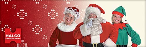 Halco Santa Belt with Decorative Cast Buckle Size XL 56-64 Black 3.5" Wide Naugahyde Gilt Buckle Prong 6 Eyelets Deluxe Quality - Thumbnail 7