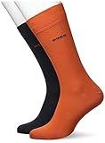 BOSS Men's 2P RS Uni Colors CC Regular Socks, Dark Orange803, 43-46