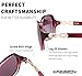 FEISEDY Vintage Square Polarized Sunglasses for Women UV400 Travel Driving Fashion Arcuate Sunglasses B2526
