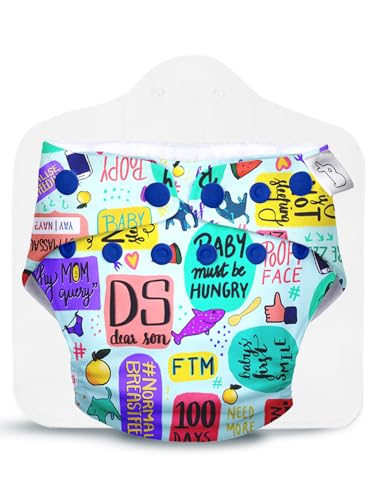 Image of SuperBottoms UNO Freesize Cloth Diaper for babies 0 to 3 years | Washable & Reusable | Comes with cloth diaper inserts |(Mommy Talk)