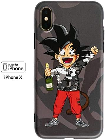 iPhone Xs Case & iPhone X Case Hype NYC Luxury Fashion Classic Dragon Ball DBZ Cases for X, XS (iPhone X & XS, DBZ Black)