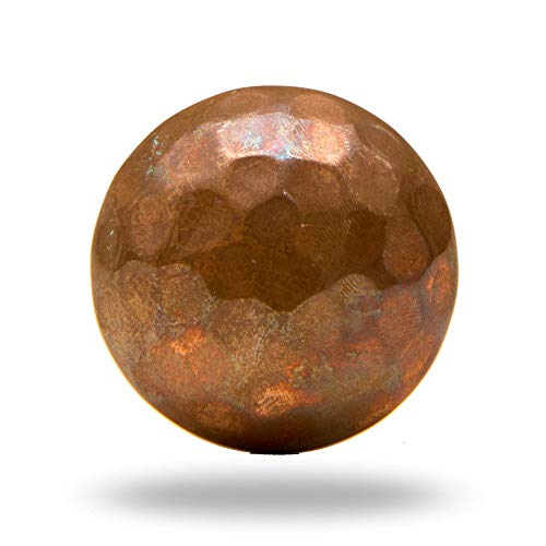 TRINCA-FERRO Set of 12 Round Hammerbeat Design Copper Bronze Metal Cabinet Knobs Drawer Knobs for Kitchen Cabinets and Drawers Decorative Cabinet Hardware Dresser Cupboard Wardrobe Closet Bathroom by TRINCA-FERRO - Used condition - Image 2