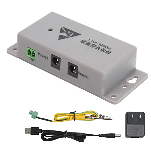 Image of ESD Wrist Strap Monitor, Sensitive Real Time Grounding Alarm Monitor for Electronics Workbench Plastic Stainless Steel US Plug 100 to 240V 1 Set
