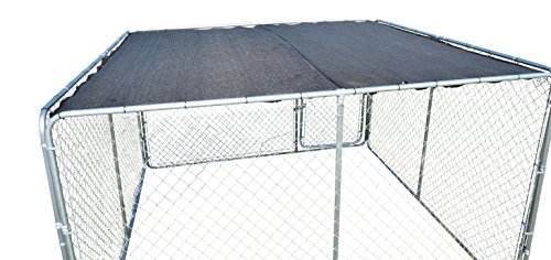 Nickanny's Uv Rated 85% Block Cover For Dog Kennel Sun Block Shade Top With Grommets And Cable Ties For Installation (10 X 10, Black) #TOP1