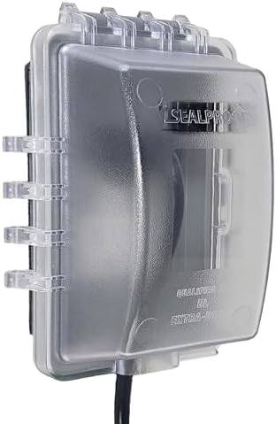 Sealproof 1-Gang Weatherproof in Use Outlet Cover | Horizontal/Ve...