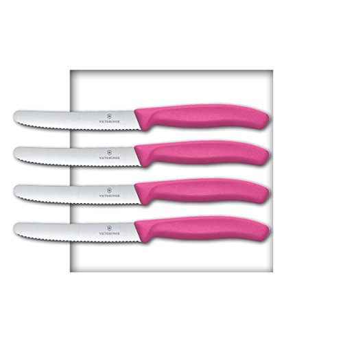 Victorinox 4 Messer Brötchenmesser Küchenmesser Tomatenmesser Pink