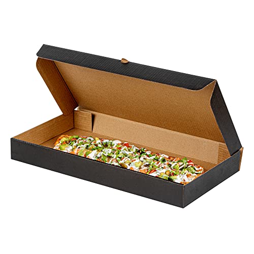 Restaurantware Eco Pie 14 x 7 x 1.5 Inch Flatbread Takeaway Boxes...