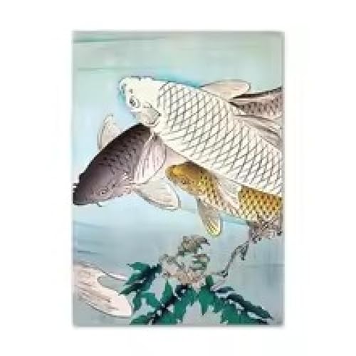 Impression murale Feng Shui Zen carpe Koi triptyque cadre salon - 4