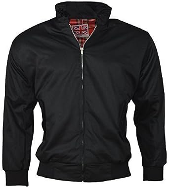 Harrington Retro Jacket Black & Navy xs, Black