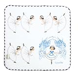 金野タオル 日本製 タオル ハンカチ パイル 精霊 約23×23cm バレリーナ バレエシアター シャーリング 泉州 速乾 ギフト