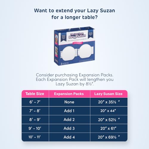 Image of White - Expansion Pack - 2 Straight Tracks and 2 Trays. Does not Work Without the Lazy Susan Revolution Full Set (Sold Separately).