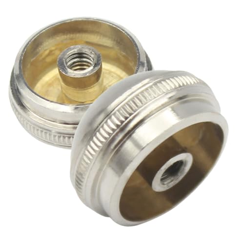 ULDIGI 2pcs Flute Head Crown End Cap Musical Instrument Part Headjoint Screw Cap for Flute Sturdy Copper Easy Install