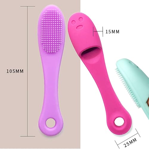 Generic Silicone Manual Facial Cleansing Brush Multicolour - Image 5
