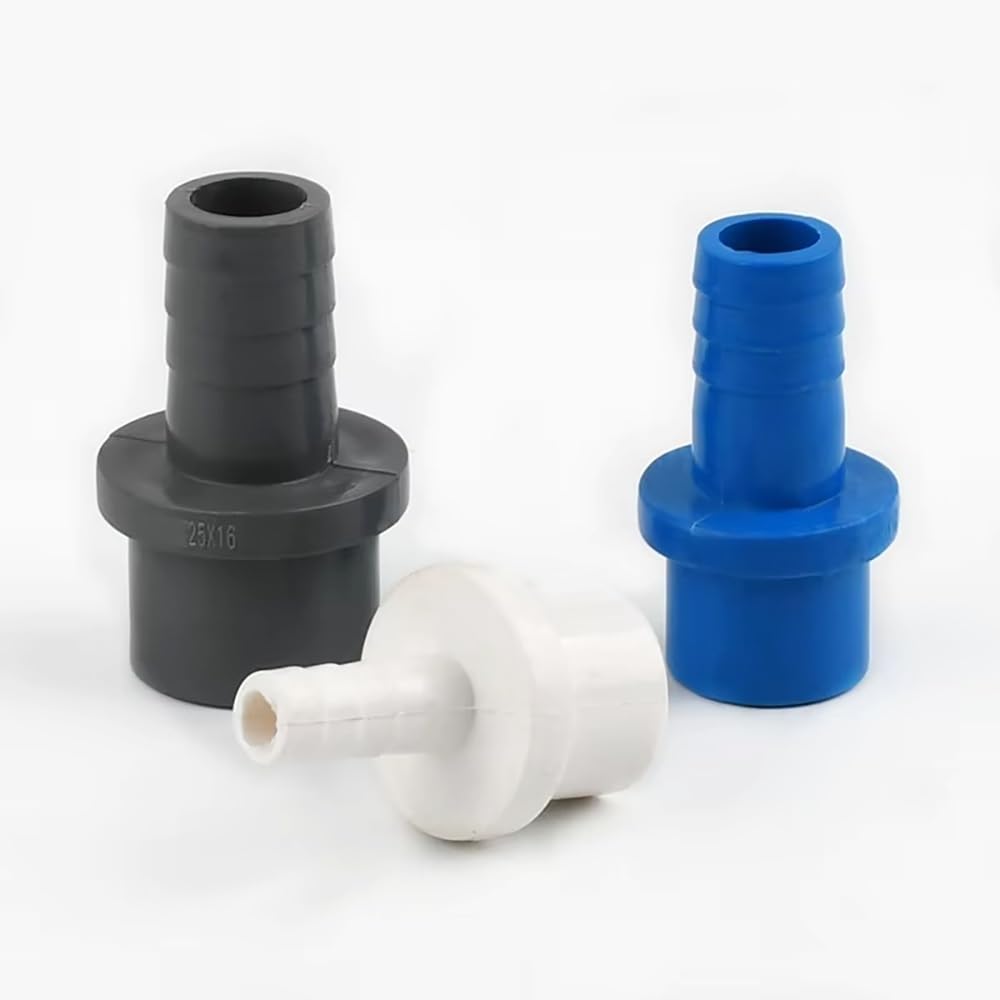 Set di connettori for tubi flessibili in PVC da 5 pezzi - Raccordi for irrigazione da giardino con diametro esterno 20/25/32 mm for giunti a pagoda in plastica for tubi rigidi(White,32mmx16mm)
