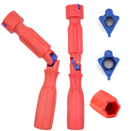 ripefun Toilet Seat Fitting Tool Toilet Seat Removal Installation Wrench 10/13/17mm Professional Universal Toilet Seat Spanner Plumbing Tools Maintenance Artifact Hand Tool