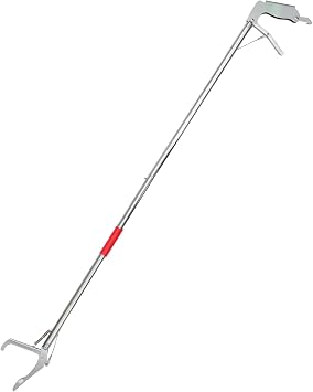 Stainless Steel Snake Trap Clamp with Lock Easy to Use Folding Capture Tool for Safe Snake Handling Durable and Practical Catcher for Garden and Outdoor Use