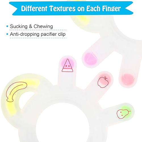 Image of Teethers for Babies 6-12 Months - Palm Soft Silicone Baby Teething Toys, BPA Free Soothing and Stimulating Easy to Grasp Baby Teething Toys