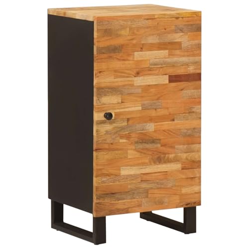 Armario lateral de madera maciza para organizar tu salón con un elegante toque rústico
