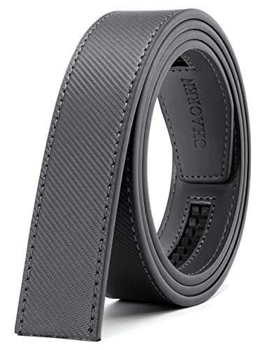 Image of CHAOREN Ratchet Belt Replacement Strap 1 3 /8 inch, Leather Belt Strap for 40MM Slide Click Buckle