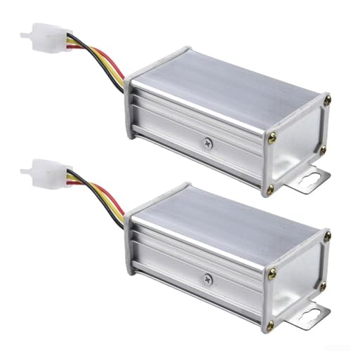 Set di 2 adattatori di alimentazione CC 36 V 48 V 72 V ingresso a 12 V 10 A uscita con protezione da sovratensione e cortocircuito per applicazioni elettriche