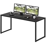 SHW Mission Home Office 48-Inch Computer Desk, Black