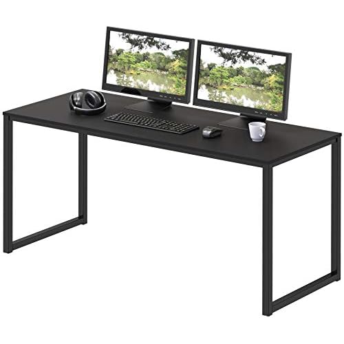 SHW Mission Home Office 48-Inch Computer Desk, Black
