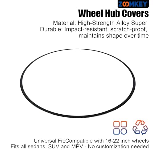 image for ZOOMKEY Rim Protector for Car Wheels - Set of 4 Automotive Alloy Wheel