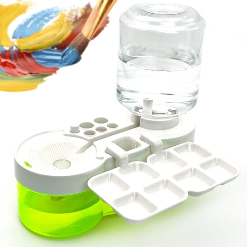 2025 Multifunctional Paint Brush Cleaner Brush rinse cup: Acrylic Paint brush cleaner tool Paint water cup Paint Water Dispenser Paint Brush Washer paint brushes for kids paint station art supplies