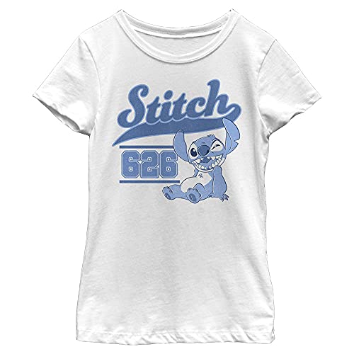 Image of Girl's Lilo & Stitch White Collegiate 626 T-Shirt