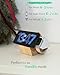 Bamboo Wireless Charging Station for Apple: 3-in-1 Charger Stand with Cabin Style for iPhone 16 15 14 13 12 Series, Apple Watch 10-2, Ultra, and AirPods 4-2, Pro, MagSafe Wireless Charger(20W Adapter)