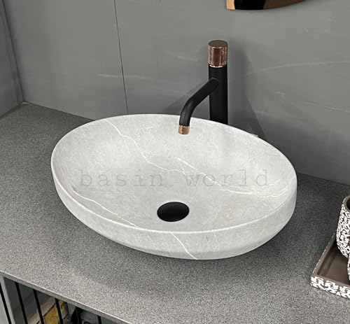 Image of IMPORTED Ceramic Wash Basin Countertop Tabletop Bathroom Sink Wash Basin (20 x 14.5 x 5.5 INCH) NCTT-440
