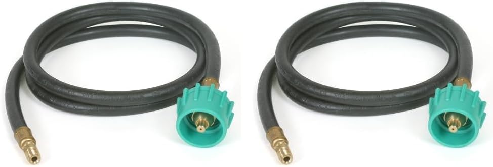 Miniatura 1 de Camco Conector de manguera de propano con cola de 36 pulgadas, conecta el cilindro de propano a un regulador de propano de caravana o remolque,
