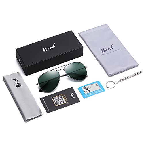 Image of Aviator Sunglasses for Men Women, Polarized Mirrored UV400 Lenses, Lightweight & Classic for Driving & Outdoors