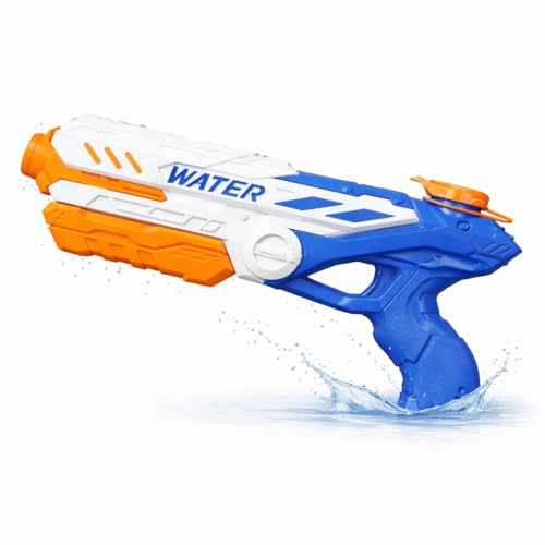 XXL Wasserpistole - Wasserspritzpistole Spritzpistole mit großer Reichweite & Tank für Kinder als Mitgebsel Kindergeburtstag (XXL Wasserpistole 32.5 cm)