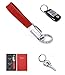 Mehr Elegant Genuine Leather Valet Key Chain - Smart & Useful Detachable Keychain w Key Rings (Monaco Red)
