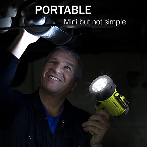 Emmmsun Ip67 Waterproof Rechargeable Spotlight, 2000 Lumens With Red Filter Handy Flashlight With Adjustable Stand,10000Mah 20H Ultra-Long Standby For Boating, Hunting, Hurricane Survival #TOP2