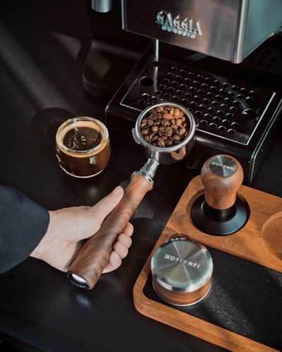 Image of KOFIKOFI 58mm Bottomless Portafilter For Gaggia Classic - 2 Ears Walnut