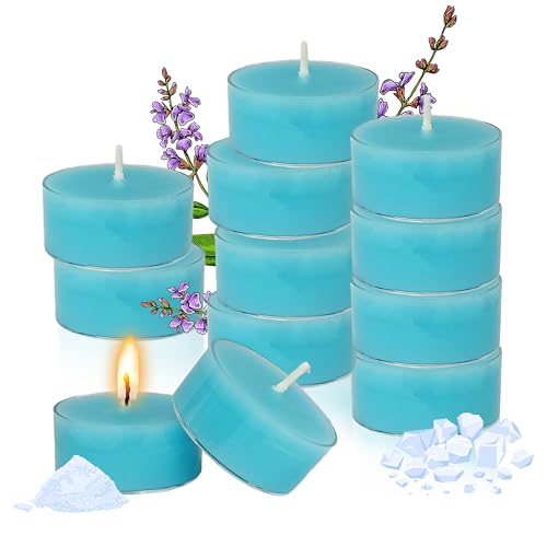 C̍̃eB[CgLh ~jA}Lh 24 ~` Tealight Candles JbvXC R6-7 Ƃ̑ g   ً}p LhZbg (Blue-C̍)