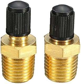 C-FUNN 1/4inch NPT Nickel Plated Brass Air Compressor Tank Fill Valves Schrader