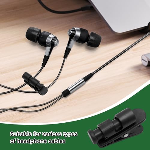Clips de cable de auriculares para correr y trabajar sin enredos en el cuello 5