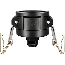 275 330 Gallon IBC Tote Fittings, Huazu IBC Tote Tank Drain Adapter 2 Inch Camlock Fittings to 3/4 Inch Male Garden Hose Thread for IBC Tote Containers and Garden Hose Fittings