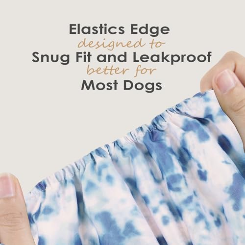 Image of wegreeco Washable Male Dog Belly Band (Stylish Pattern)- Pack of 3 - Washable Male Dog Belly Wrap, Dog Diapers Male (Tie-dye, Ink, X-Large)