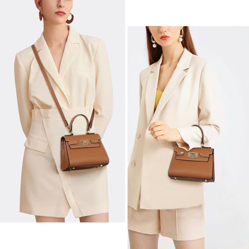 YFGBCX Brown Mini Satchel + Black Mini Satchel2