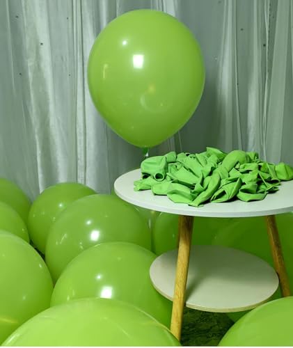 Image of 90 Pack Light Green Balloons 18 inch Green Latex Big Balloons for Party Decorations and Events ZWZLIULIAN