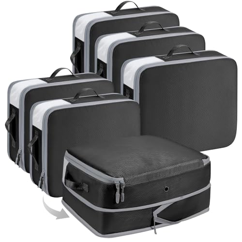 Homsorout Space Saving Compression Organisers - Set of 6, Ex